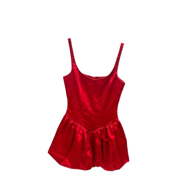 Amanda Uprichard Ruby Bubble Hem Skort Romper Size Small Sleeveless Mini EUC - Picture 4 of 6